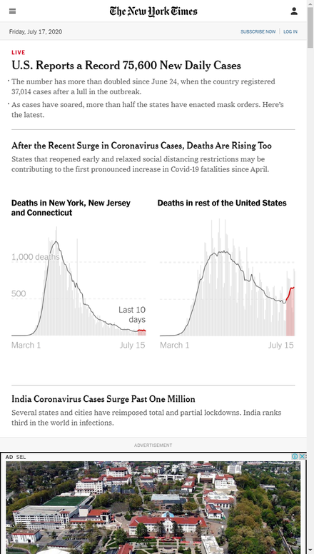 mobile view The New York Times - Breaking News, World News & Multimedia