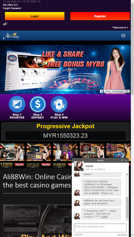 mobile view The Best Online Casino Malaysia Gaming Experience | Ali88win